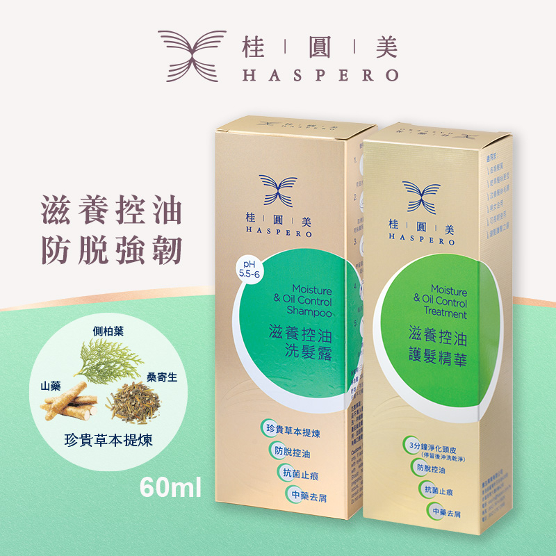 桂圓美滋養控油洗髮露+護髮精華套裝 (旅行裝)