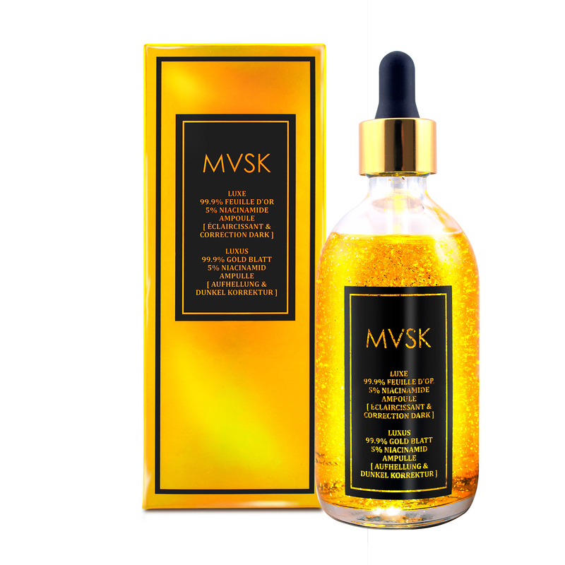 MVSK【亮白透光】奢稀99.9%金箔煙醯胺貴婦精華露100ml