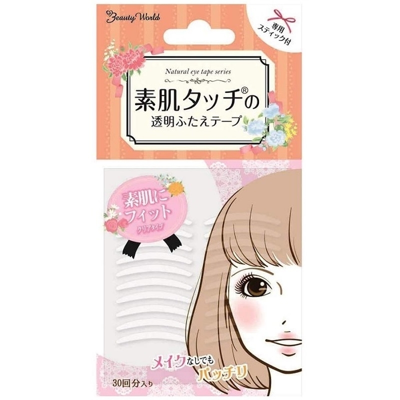 Beauty World素肌美人雙眼皮貼 透明款(一包30對)