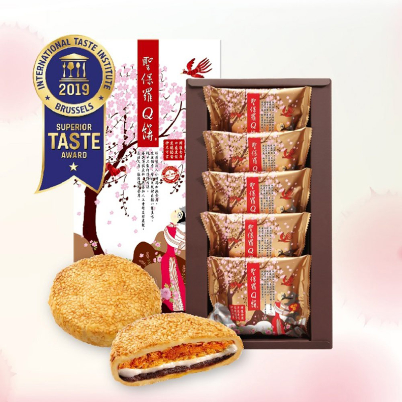 【聖保羅烘焙花園】Q餅(5入) (70g*5件) X 1
