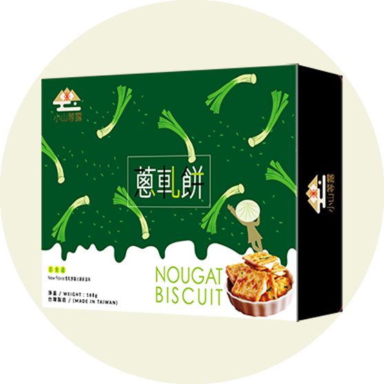 小山等露-蔥軋餅 168g／盒 X 3