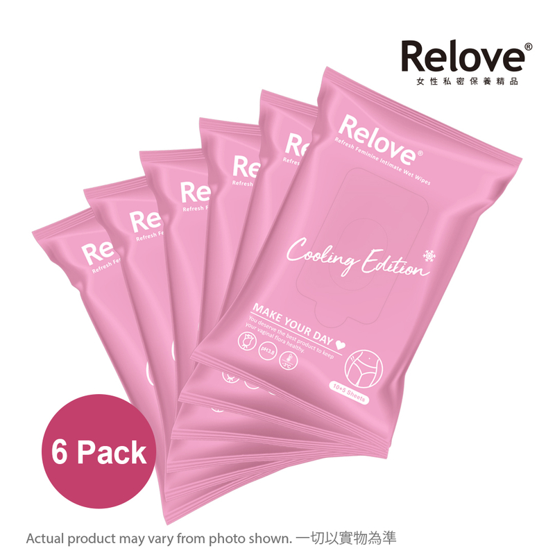 Relove私密弱酸濕紙巾(涼感) x 6 packs