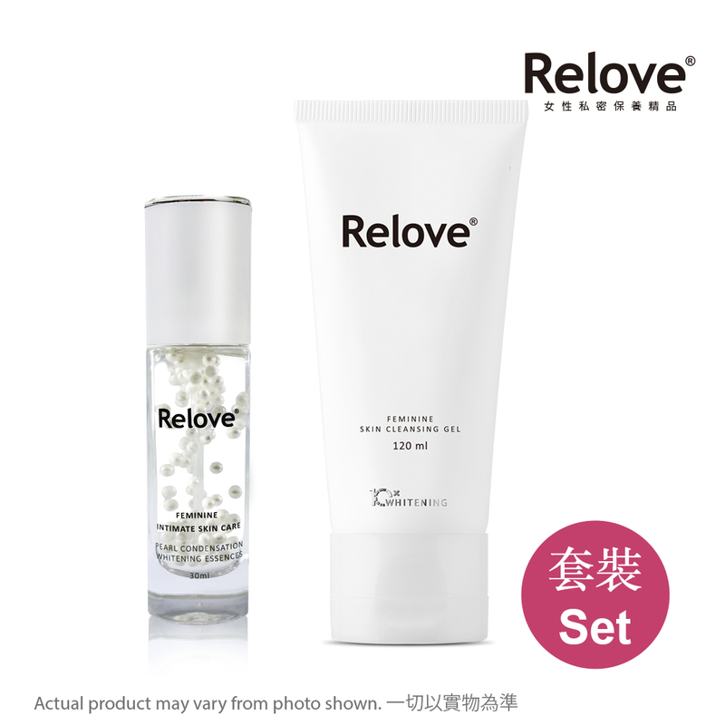 Relove美白組合 - 淨柔白桃 美白晶球 x1 + 傅明酸美白凝露 x1