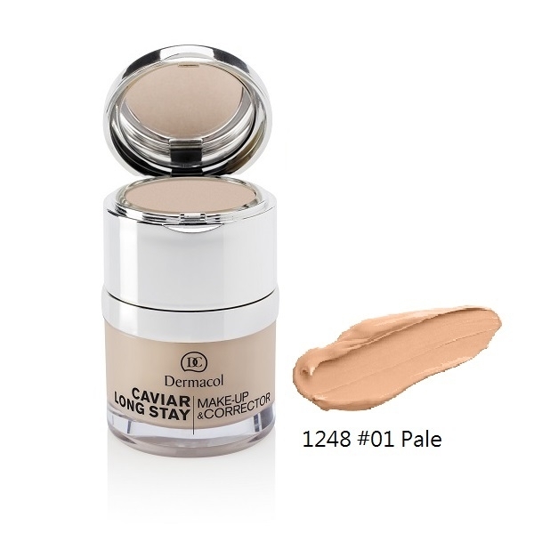 Dermacol魚子2合1長效粉底液+完美遮瑕膏Pale色(30毫升)