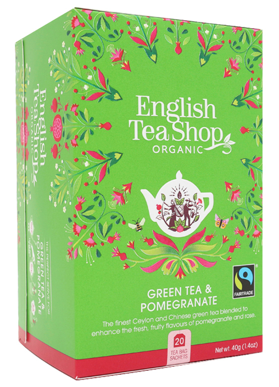 (英国茶店)有机红石榴绿茶