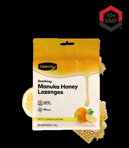 Comvita 康維他蜂膠麥蘆卡蜂蜜潤喉糖(檸檬味) 40粒
