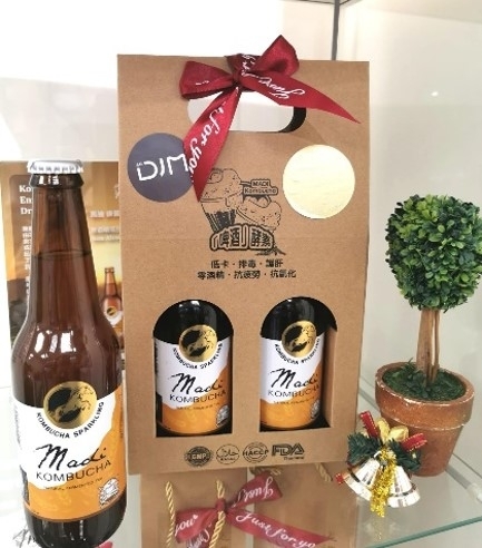 MADI Kombucha 330ml啤「酒」酵素啤酒2支 - 禮盒裝