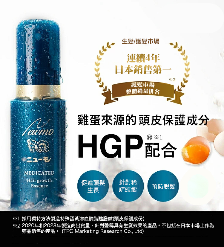 Newmo 育髮劑 育髮精華 75毫升 育髮防脫 激活毛囊 強韌髮絲 - 日本製造