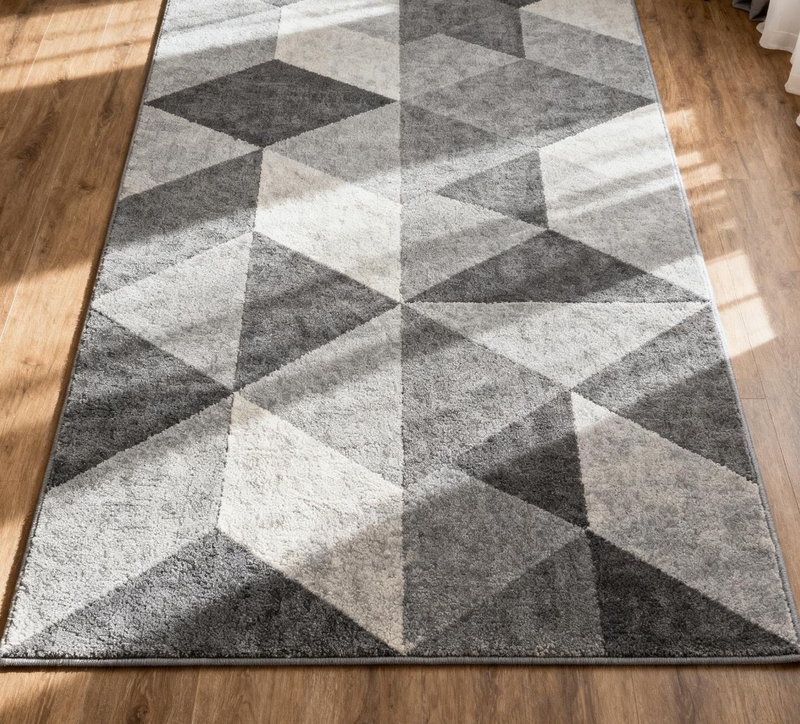 現代幾何圖案大地毯 (2x3米)
