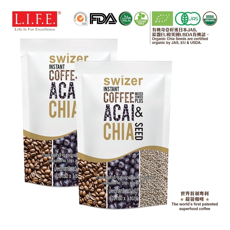 【Swizer】[2包優惠裝]美肌．瘦身．超營咖啡 20克 X 7包