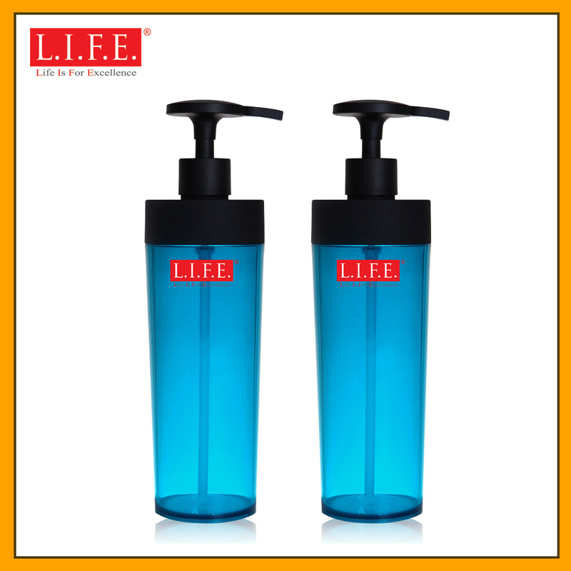 【2件優惠裝】北歐簡約 Brighton 600ml 泵裝瓶 (冰湖藍x2) (不含皂液)