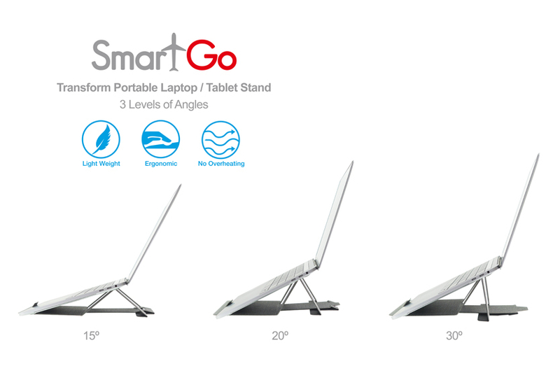 Transform 便攜式筆記本／平板電腦支架(3個角度)