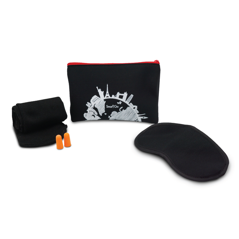 機上舒適套裝袋、耳塞、襪子和眼罩