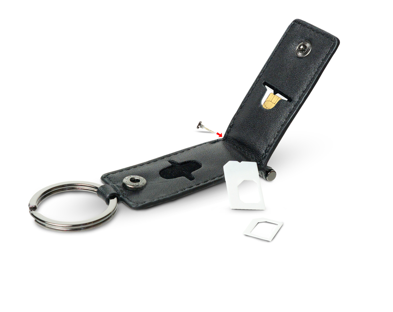 真皮SIM卡和鑰匙存放套