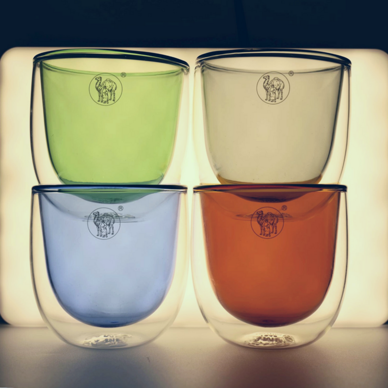 駱駝牌180ml雙層玻璃保溫杯