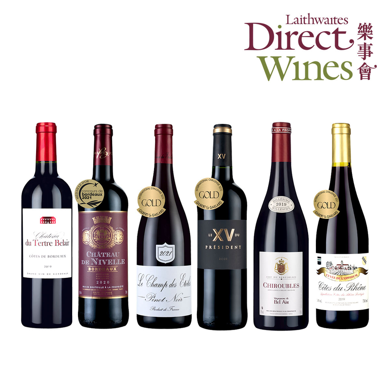 樂事會 酒架必備法國紅酒選6支