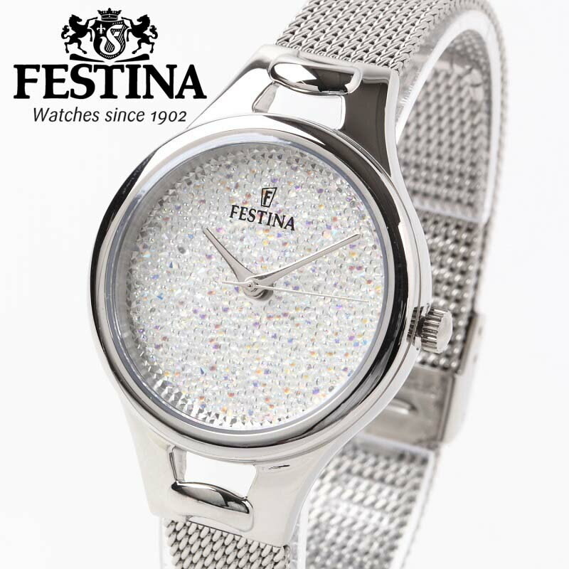 Festina Swarovski 水晶手錶F20331_1