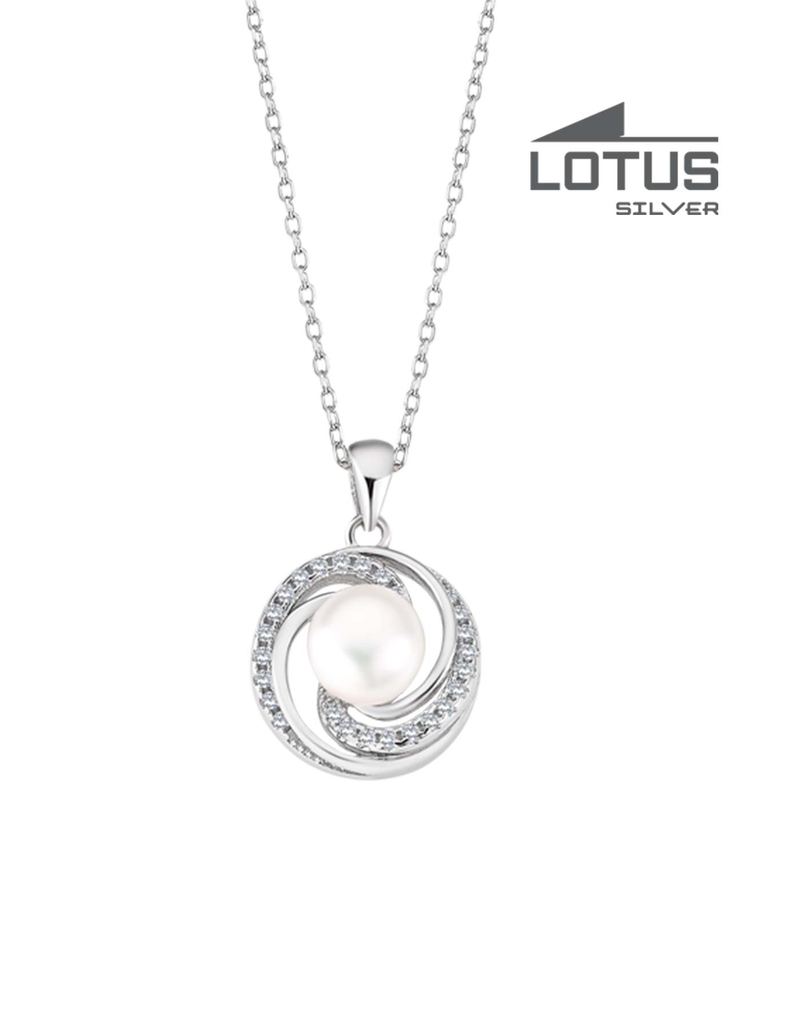 Lotus  925 銀 蛾眉月項鍊