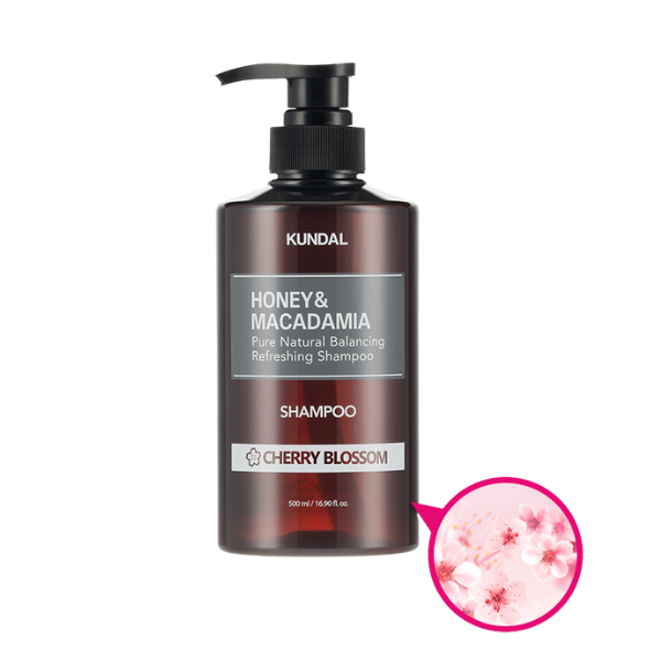 Kundal 蜂蜜堅果天然洗髮乳 (櫻花香)500毫升