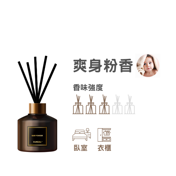 Kundal家用淨化空氣香薰精油(嬰兒爽身粉香)200毫升