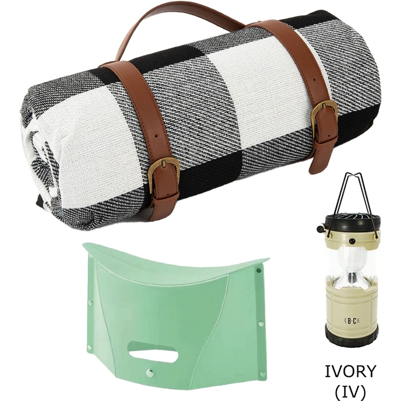 野餐墊及露營燈連風扇套餐2