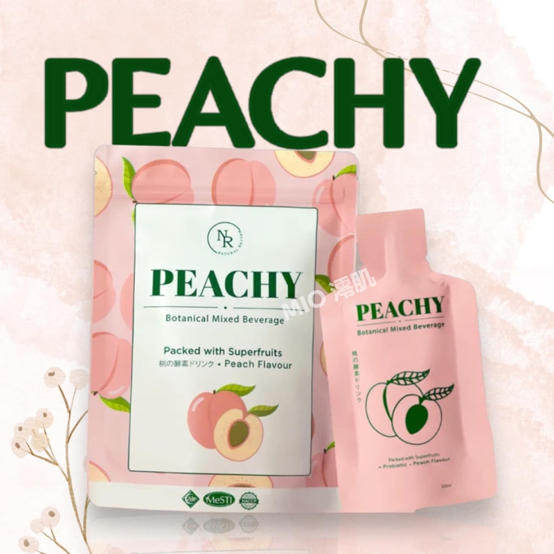 Peachy Detox 桃の益生菌酵素 100%純天然(1袋14包)