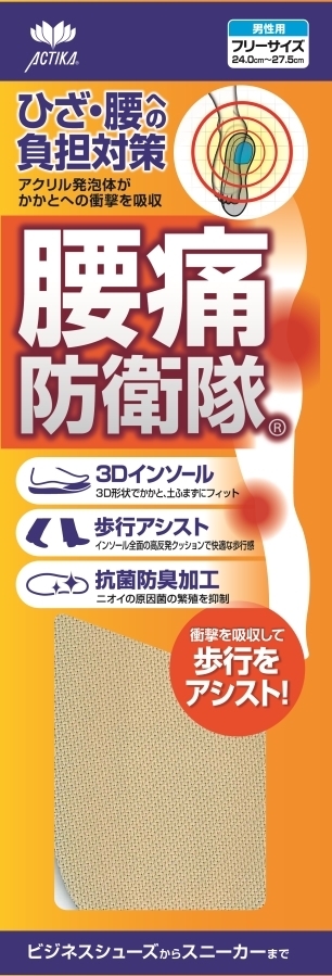 日本制腰痛防衛隊(男) 3D減壓鞋墊