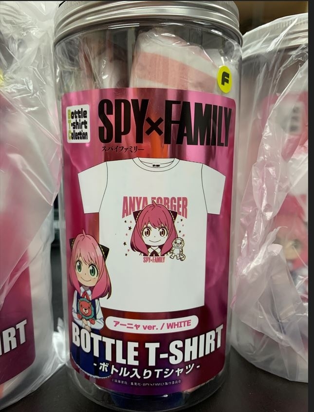 Other《SPY X FAMILY 間諜家家酒 》黃昏 約兒 安妮亞 AnyaForger Bottle T-shirt（Free size）Tee T恤 白色